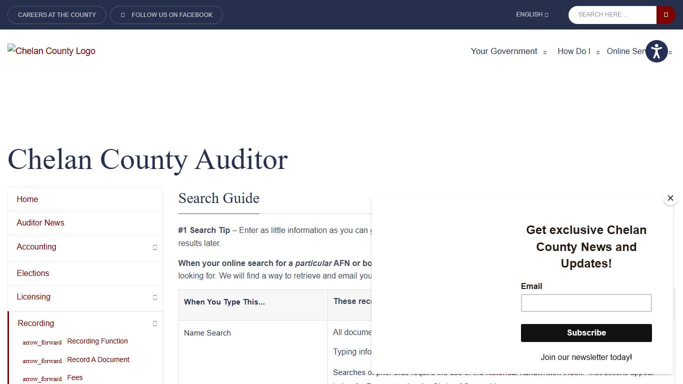 County of Chelan, Washington