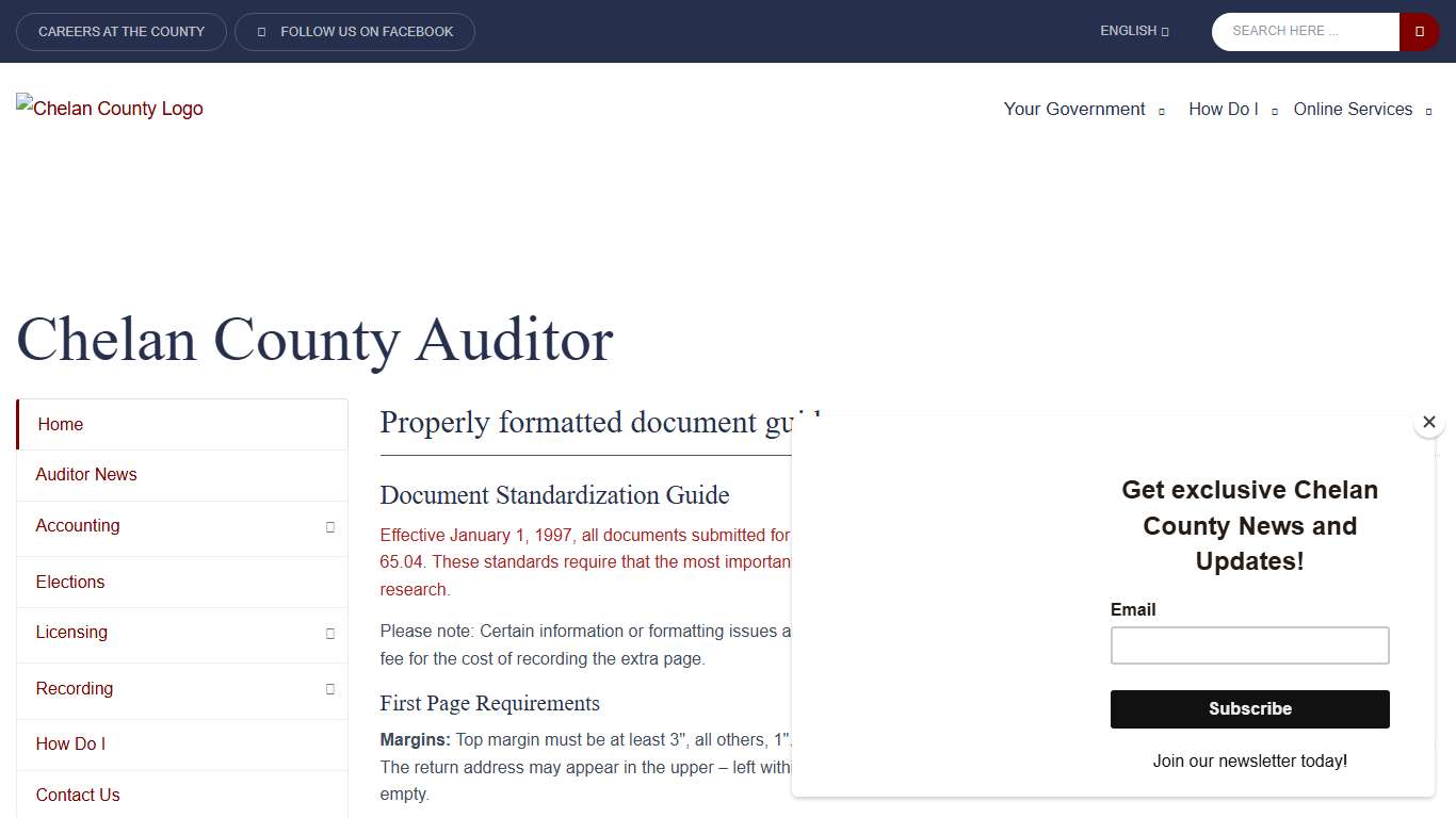 County of Chelan, Washington